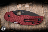 Preowned-Spyderco Sage 5 Lightweight Burgundy FRN 3" M4 Satin C123PGRM4BK