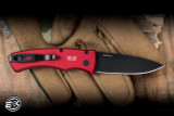 ProTech Duke 2 Automatic Folding Knife Red Aluminum 2.65" MagnaCut DLC Black CCKSF25.DUKE.1