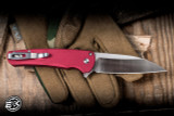 Pro-Tech Malibu Manual Folding Knife Red Dragon Scale Aluminum 3.25" MagnaCut Wharncliffe Satin CCKSF25.MALIBU.1