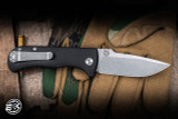 Defiant 7 Talos Folding Knife Black Aluminum 3.5" MagnaCut Stonewash