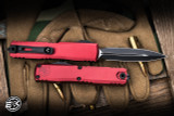 Microtech Ultratech Gen IV OTF Automatic Knife Merlot 3.5" M390 Dagger Black 11224-1MR