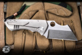 Sergey Rogovets Custom "Rhino" Folding Knife Flame Titanium 3.5" MagnaCut