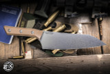 Microtech Chef Kitchen Knife Coyote Tan G10 8" M390 Stonewash 3000-10CE