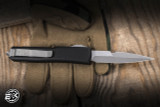 Preowned- Microtech Ultratech Black G10 Frag 3.4" Bayonet Stonewash MagnaCut 120-10APFRGTBKBS