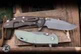 Rick Hinderer Knives XM-24 Folding Knife Translucent Green G10 4" S45VN Working Finish
