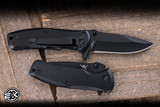 Skallywag Tactical Mini Jack Folding Knife Black Stainless Steel 2.5" Drop Point Black