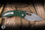 Microtech Stitch Automatic Folding Knife Emerald Green 3.75" M390 Apocalyptic Stonewash 169-10APEG