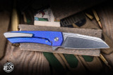 MachineWise Mojave Folding Knife Turtle Blurple Titanium 3.45" S90V Stonewash 828