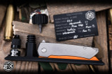MachineWise Mojave Folding Knife Texture Titanium 3.45" S90V Stonewash 838