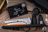 MachineWise Mojave Folding Knife Zirblast Texture Titanium 3.45" S90V Stonewash 840