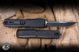 Microtech Ultratech Gen IV OTF Automatic Knife Black Tactical Aluminum 3.5" M390 Drop Point Serrated 11214-2T