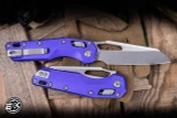 Microtech Standard Issue "MSI" Ram-LOK Manual Folding Knife Purple Aluminum 3.75" Stonewash 210-10PU