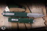 Microtech Dirac Delta OTF Automatic Knife Emerald Green Aluminum 3.8" M390 Dagger Apocalyptic 227-10APEG