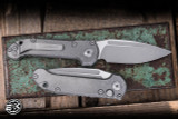 Microtech Marfione Select LUDT Gen III Automatic Folding Knife Slab Side Titanium 3.4" M390 Apocalyptic Clip Point 1135-10APMS1