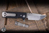 Preowned-Chaves Knives Ultramar TAK Flipper Black G10 2.75" Tanto