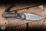 Preowned-Chris Reeve Knives Small Inkosi Black Micarta Inlay 2.8" MagnaCut Drop Point SIN-1012