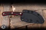 RMJ Tactical "Coho" Fixed Blade Knife Black Widow G10 3" MagnaCut Graphite Black