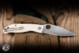 Spyderco Mantra 4 Folding Knife White G10 3.34" 8Cr13MoV Satin C274GWP