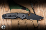 Spyderco Button Up Folding Knife Carbon Fiber Laminate G10 3.27" 8Cr13MoV Black Satin C275CFPBK