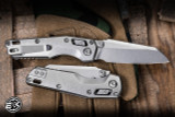 Microtech Marfione Select MSI Mini Ram-Lok Folding Knife Titanium 3.15" M390 Sheepsfoot Stonewash 210M-10MS2