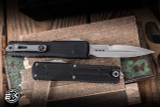 Microtech Ultratech EX ZBP Signature Series OTF Automatic Knife Black Aluminum 3.5" M390 Bayonet Stonewash 1120EX-10S