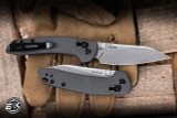 Kershaw Duster Folding Knife Gray Glass-Filled Nylon Aluminum Backspacer Black Finish 3" 8Cr13MoV Sheepsfoot Stonewash Stonewash 2059