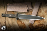 RMJ Tactical Kilroy Tactical Knife Dirty Olive G10 7" M390 OD Green