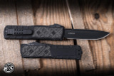 Guardian Tactical Apex OTF Knife Carbon Fiber Inlay Black Titanium 3.4" Drop Point Damascus