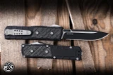 Guardian Tactical Apex OTF Knife Black Aluminum, Carbon Fiber Inlay 3.4" MagnaMax Drop Point TT Black