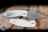 Three Rivers Manufacturing Neutron 2 Folding Knife 3D Contoured Lizard Skin G10 3" MagnaCut Jade TRM-N2LL-JADE-LS-MC