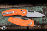Three Rivers Manufacturing TRM BULLDOG Rev B Folding Knife 3D Contoured Hunter Orange G10 3" 20CV TRM-BD-HOR-G10-MC