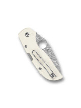 Spyderco Chaparral Folding Knife Ivory G10 2.8" Damasteel Satin C152GPIVD
