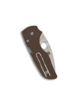 Sprint Run- Spyderco Lil' Native Folding Knife Brown FRN G-10 2.45" CPM15V C230PBN15V