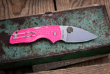 Spyderco Lil' Native Lightweight Folding Knife Pink FRN 2.45" BD1N Drop Point C230PPN