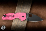 Spyderco Lil' Native Lightweight Folding Knife Pink FRN 2.45" BD1N Black C230PPNBK