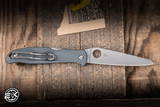 Spyderco Charisma Lightweight Lockback Folding Knife Grey FRN  3" BD1N Satin C259PGY