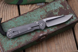 Chris Reeve Knives Small Sebenza 31 Titanium Unique Graphic Mosaic Opal 3" MagnaCut Polished Drop Point-1408-1192-1