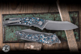 Hawk Knives Talon Folding Knife Frost Titanium 3.5" M390 Stonewash EK-2925