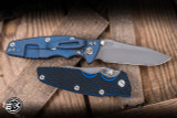 Rick Hinderer Knives EKlipse Non-Flipper 3.5" Spearpoint Magnacut Knife Blue/Black G10, Battle Blue Stonewash