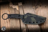 Toor Vandal Fixed Blade Knife Socom Black G10 4.1" CPM M4 Clip Point Black KG Gunkote