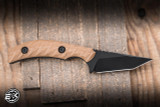 Toor Knives Shifter T Fixed Blade Knife FDE G10 2.75" M4 Tanto Black KG Gunkote