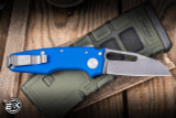 Demko Knives MGAD22 Folding Knife Blue G10 3.6" Magnacut Shark Foot EK-3030
