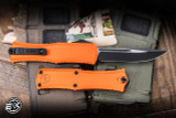 Microtech Hera II Mini OTF Automatic Knife Orange 3" M390 S/E Drop Point Black 1703M-1OR