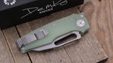Demko Knives MGAD22 Folding Knife Natural G10 3" Magnacut Shark Foot