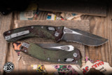 Microtech Amphibian Ram-LOK Folding Knife Fluted Outbreak Aluminum 3.9" M390 Part Serrated 137RL-2FLOBS