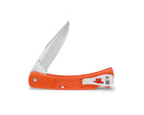 Buck Knives Slim Select Hunter Folding Knife Blaze Orange Nylon 3.75" 420HC Clip Point Satin 0110ORS2