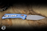 Buck Knives 700 Nomad Crossbar Lock Knife Blue Aluminum 3.25" D2 Drop Point Tumbled 0700BLS