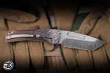 Preowned-Medford Slim Midi Titanium Flamed Dimpled 3.25" S90V Tanto
