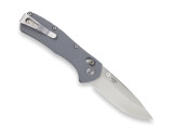 Buck Knives 791 Range Pro Folding Knife Textured Gray Glass Filled Nylon 3.38" 154CM Drop Point Satin