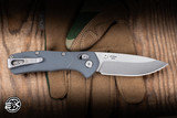 Buck Knives 791 Range Pro Crossbar Lock Knife Textured Gray Nylon 3.38" 154CM Drop Point Satin 0791GYS1